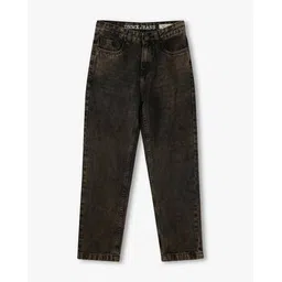 Boys Mid-Wash Straight Fit Jeans-image-3