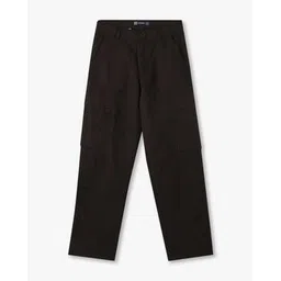 Boys Straight Fit Flat-Front Trousers-image-2