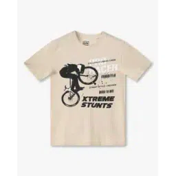 yb dnmx Boys Graphic Print Regular Fit Crew-Neck T-Shirt-picture-47