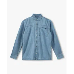 yb dnmx Boys Regular Fit Cotton Denim Shit-picture-15