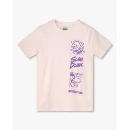 yb dnmx Boys Slam Dunk Print Regular Fit Round-Neck T-Shirt-picture-33