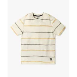 yb dnmx Boys Striped Relaxed Fit Crew-Neck T-Shirt-picture-30