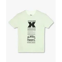 yb dnmx Boys Typographic Print Slim Fit Round-Neck T-Shirt-picture-40