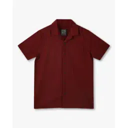 yb dnmx Regular collar boxy fit sh, maroon, 8-9y-picture-32