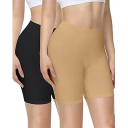 yeblues 2 pack Thigh Anti-Chafing Comfortable Women's Slip Shorts, Safe Shorts for Under Dress For All Occasions-picture-21