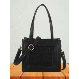 Yelloe Black Animal Effect Medium Shoulder Bag-picture-45