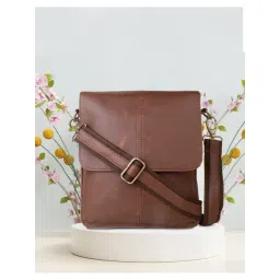 Yelloe Tan Medium Cross Body Bag-picture-20