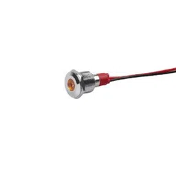 Yellow 10-24V 10mm LED Metal Indicator Light with 15CM Cable-picture-20