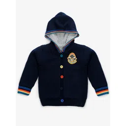 Yellow Apple Boys Colourblocked Woollen Sweater Vest-picture-38