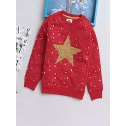 Yellow Apple Girls Graphic Printed Woollen Pullover Sweatshirt-picture-32