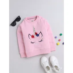 Yellow Apple Girls Graphic Printed Woollen Pullover Sweatshirt-picture-12