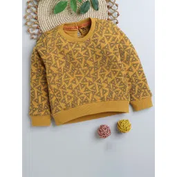 Yellow Apple Girls Printed Woollen Sweater Vest-picture-20