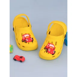 Yellow Bee Boys Car Design Clogs-picture-19