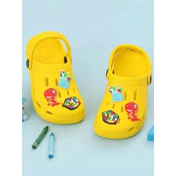 Yellow Bee Boys Clogs with Backpack, Dinosaur & Cube Charms-picture-11