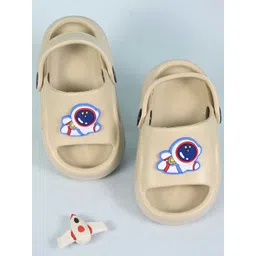 Yellow Bee Boys Cute Space Explorer Charms Clogs-picture-31