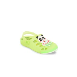 Yellow Bee Boys Fluorescent Green Printed LED Clogs-picture-39