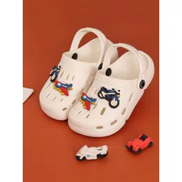 Yellow Bee Boys Printed Rubber Clogs-picture-38