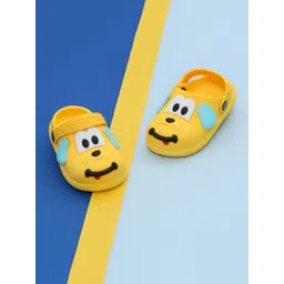 Yellow Bee Boys Puppy Pattern Clogs-picture-21