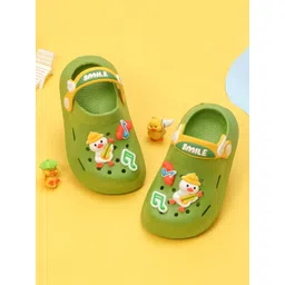Yellow Bee Boys Self Design Clogs-image-8