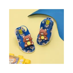Yellow Bee Boys Teddy Applique Comfort Sandals-image-20