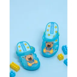 Yellow Bee Boys Teddy Patch LED Clogs-picture-44
