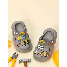 Yellow Bee Boys Tractor and Truck Applique Clogs-picture-15