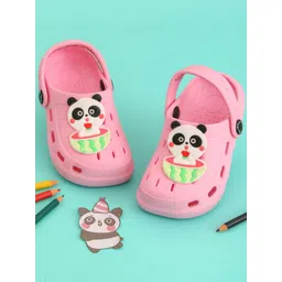 Yellow Bee Girls Printed Rubber Clogs-picture-27