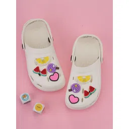 Yellow Bee Girls Solid Clogs-picture-11