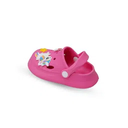 Yellow Bee Girls Unicorn And Rainbow Applique Clogs-picture-58