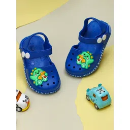 Yellow Bee Infant Boys Dino Applique Clogs-picture-22
