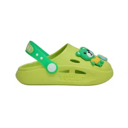 Yellow Bee Solid Clogs With Bear Charms - Green image 4