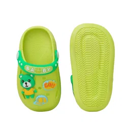 Yellow Bee Solid Clogs With Bear Charms - Green image 5