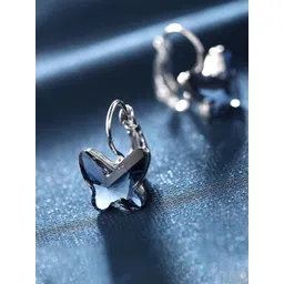 Yellow Chimes Blue Crystal Butterfly designed Clip On Earrings-picture-35