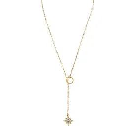 yellow chimes Chain Necklace for Women | Fashion Gold Plated Chain Necklace | Star Shaped Chain Necklace for Women | Glam Chains | Western Necklace for Girls Birthday Anniversary Gift for Women Wife-picture-17