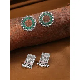 Yellow Chimes Contemporary Studs Earrings-picture-36