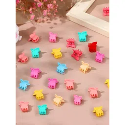 Yellow Chimes Girls Multicolor Butterfly Claw Clips-picture-14