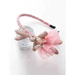 Yellow Chimes Girls Pink & Cream-Coloured Hairband-picture-27