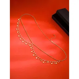 Yellow Chimes Gold Plated Artificial Stones Studded Belly Chain-picture-23