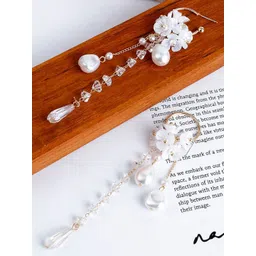 Yellow Chimes Gold Plated Contemporary Drop Earrings-picture-23