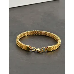 Yellow Chimes Men Gold-Plated Stainless Steel Link Bracelet-picture-14