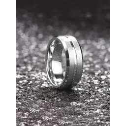 yellow chimes Metal Black Silver Plated Ring-picture-11