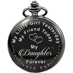 yellow chimes Pendant for Men & Boys Men Pendant Pocket Watch Pendant with Chain Unique Memorable Gift Dual Purpose Stainless Steel Clock for Men | Anniversary Gift for Husband Valentine Gift for Boys-picture-32