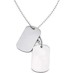yellow chimes Pendant for Men and Boys Silver Dog Tag for Men | Stainless Steel Army Dog Tag Chain Pendants for Men | Birthday Gift for Men and Boys Anniversary Gift for Husband-picture-34