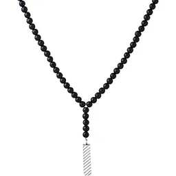 yellow chimes Pendant for Men | Black Beads Mala Necklace for Men | Fashion Stainless Steel Neck Chains for Boys | Accessories for Men | Birthday Gift for Men and Boys Anniversary Gift for Husband-picture-22