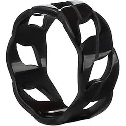 yellow chimes Rings For Men and Boys | Fashion Stainless Steel Band Ring | Men's Black Link Chain Band Style Finger Ring for Boys | Urban Charm | Ideal Gift For Men and Boys-picture-14