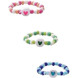 yellow chimes Rings for Women and Girls Handmade Adjustable Rings | Multicolor 3 Pcs Beads Ring Set Knuckle Finger Stackable Band Ring | Birthday Gift For Girls and Women-picture-24