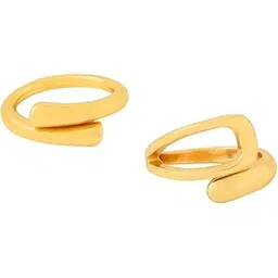 yellow chimes Rings For Women | Fashion Golden Ring Set | Combo of 2 Pcs Gold Plated Statement Style Finger Ring for Girls | Eternal Shine | Birthday Gift For Girls Anniversary Gift for Wife-picture-11