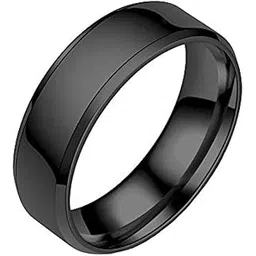 yellow chimes Rings for Women Stainless Steel Black Band Style Ring for Women and Girls-picture-12