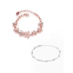 Yellow Chimes Set of 2 Crystals Link Bracelet-picture-19