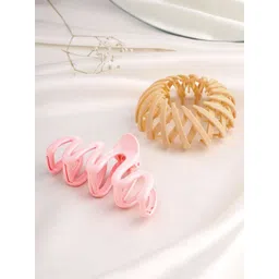 Yellow Chimes Set of 2 Women Claw Clips-picture-24